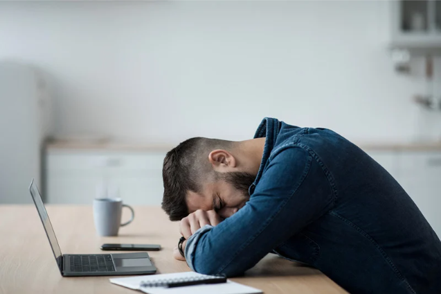 Person taking a break after feeling overwhelmed by daily responsibilities